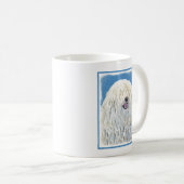 Puli-Malerei - Niedliche Original Hunde-Kunst Kaffeetasse (VorderseiteRechts)
