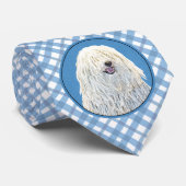 Puli-Malerei - Niedliche Original Hunde-Kunst Krawatte (Gerollt)