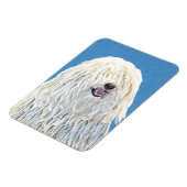 Puli-Malerei - Niedliche Original Hunde-Kunst Magnet (Linke Seite)