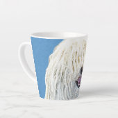 Puli-Malerei - Niedliche Original Hunde-Kunst Milchtasse (Linke Ecke)