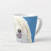 Puli-Malerei - Niedliche Original Hunde-Kunst Milchtasse (Rechte Ecke)