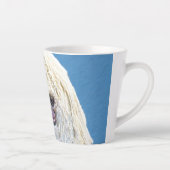 Puli-Malerei - Niedliche Original Hunde-Kunst Milchtasse (Rechts)