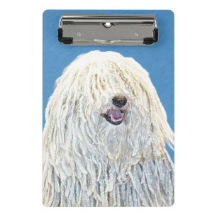Puli-Malerei - Niedliche Original Hunde-Kunst Mini Klemmbrett
