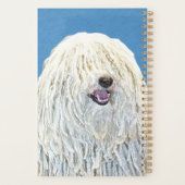 Puli-Malerei - Niedliche Original Hunde-Kunst Planer (Rückseite)