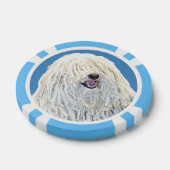 Puli-Malerei - Niedliche Original Hunde-Kunst Pokerchips (Einzeln)