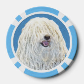 Puli-Malerei - Niedliche Original Hunde-Kunst Pokerchips (Rückseite)