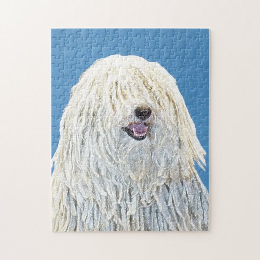 Puli-Malerei - Niedliche Original Hunde-Kunst Puzzle (Vertikal)