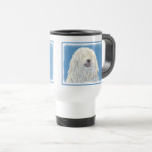 Puli-Malerei - Niedliche Original Hunde-Kunst Reisebecher (VorderseiteRechts)