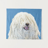 Puli-Malerei - Niedliche Original Hunde-Kunst Wandteppich (Vorderseite (Horizontal))