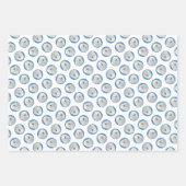 Puli Malerei Weißcreme Niedlich Original Hunde Kun Geschenkpapier Set (Vorderseite 2)