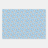 Puli Malerei Weißcreme Niedlich Original Hunde Kun Geschenkpapier Set (Vorderseite)