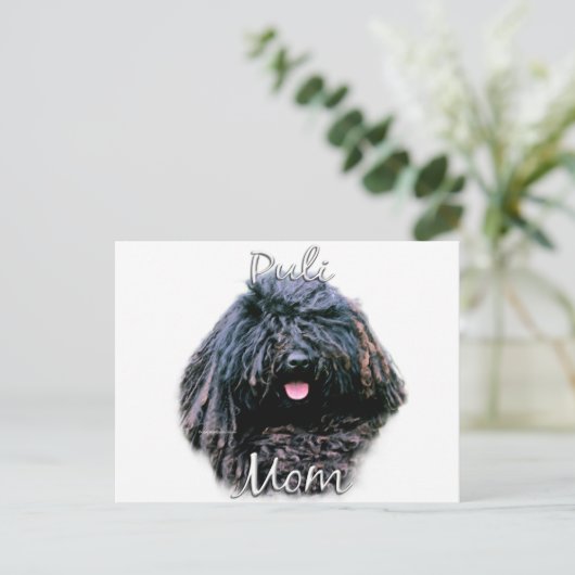 Puli Mama 2 Postkarte (Stehend Vorderseite)