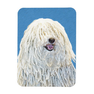 Puli Painting - Cute Original Dog Art Magnet