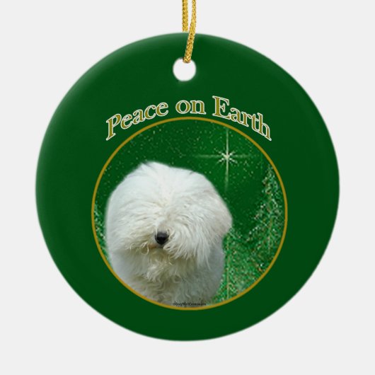 Puli Peace Keramik Ornament (Vorne)