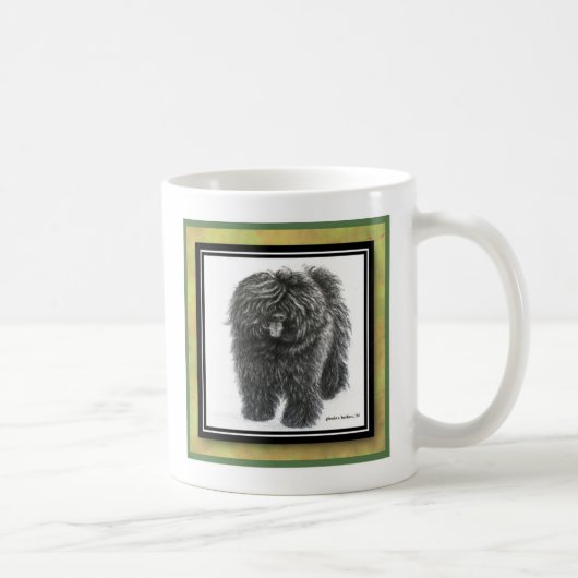 Puli Puppy Art von Glenda Harlan Kaffeetasse (Rechts)