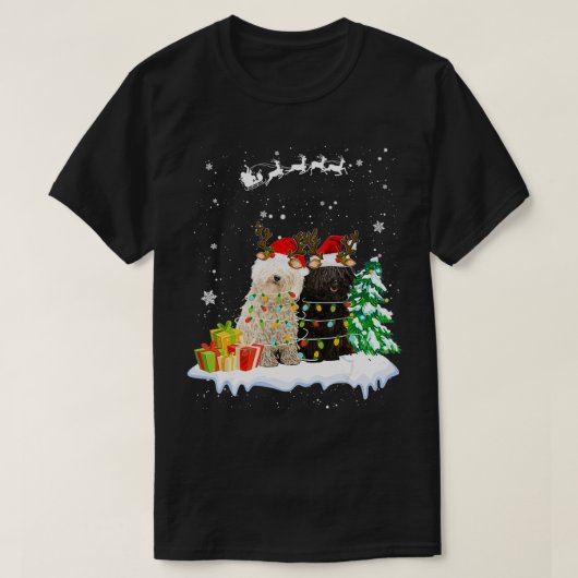 Puli Reindeer Xmas Weihnachtsfeiern Weihnachten We T-Shirt (Design vorne)
