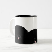 Puli-Tasse Zweifarbige Tasse (Vorderseite Links)