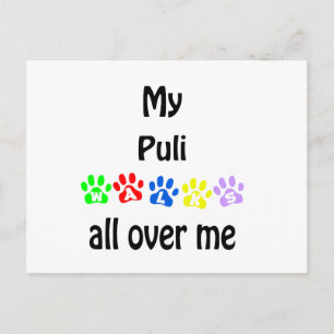 Puli Walks Design Postkarte