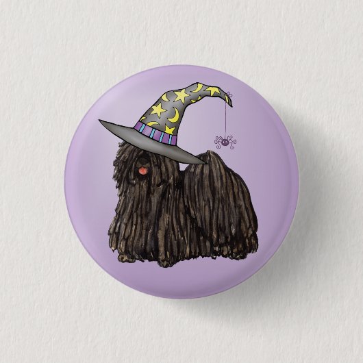 Puli Witch Button (Vorderseite)