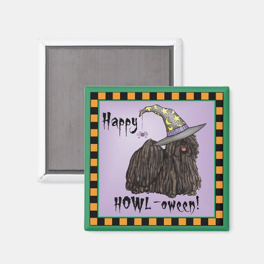 Puli Witch Magnet (Vorderseite/Rückseite)