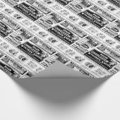 Pulicidad, Tageszeitung, altertümliche, Geschenkpapier (Ecke)