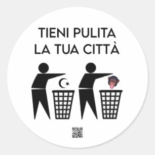PULIZIA DI PRIMAVERA RUNDER AUFKLEBER