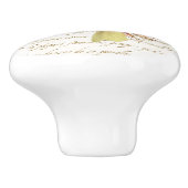 Pull der französischen Blütenschwärme Keramikknauf (Seitenansicht)