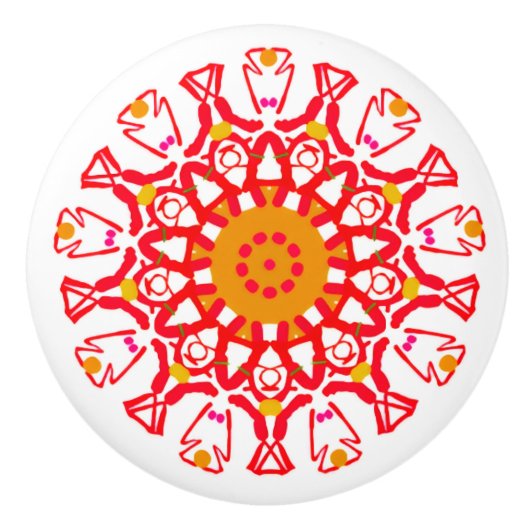 Pull-Keramik Keramikknauf (Vorderseite)