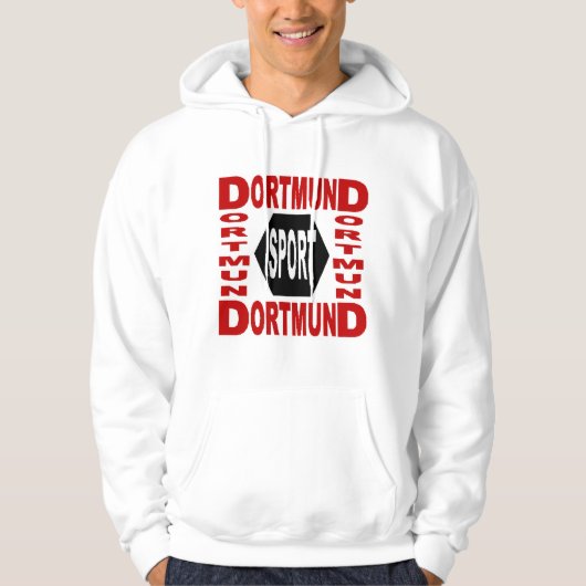PULL MIT KAPUZE DESIGN DORTMUND SPORT HOODIE (Vorderseite)