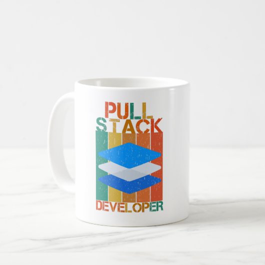 PULL STACK DEVELOPER - VOLLSTÄNDIGER DEV KAFFEETASSE (Vorderseite Links)