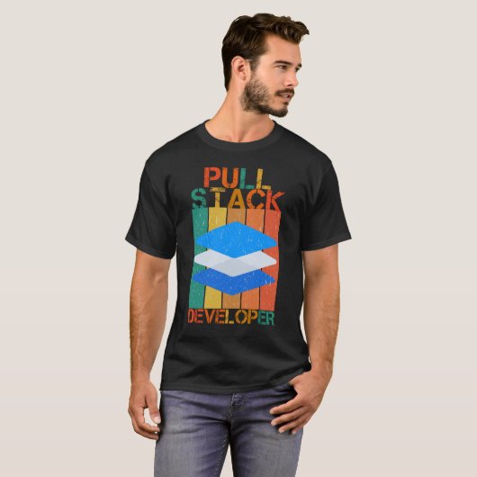 PULL STACK DEVELOPER - VOLLSTÄNDIGER DEV T-Shirt (Vorne ganz)