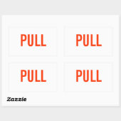 Pull-Sticker Rechteckiger Aufkleber (Blatt)