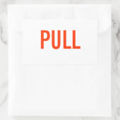 Pull-Sticker Rechteckiger Aufkleber (Tasche)