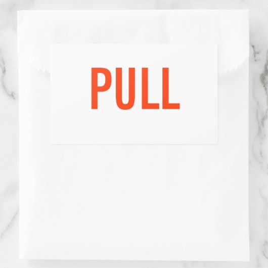 Pull-Sticker Rechteckiger Aufkleber (Tasche)