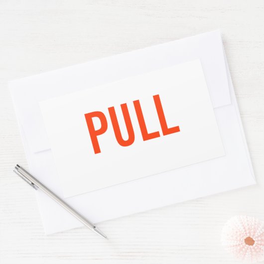 Pull-Sticker Rechteckiger Aufkleber (Umschlag)