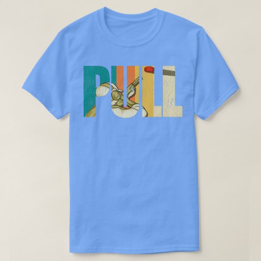 Pull Trap Clay Pigeon Shotgun 1 T-Shirt (Design vorne)