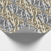 Pulled Bubble Fun / Schwarz & Weiß / Sepia / Geschenkpapier (Ecke)