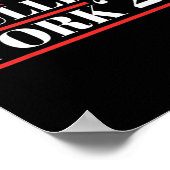 Pulled Pork 24 Funny Meat Lover Grillen Political  Poster (Ecke)