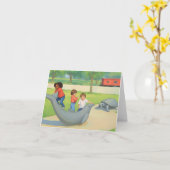 Pullen Park Raleigh NC Illustration Karte (Gelbe Blume)