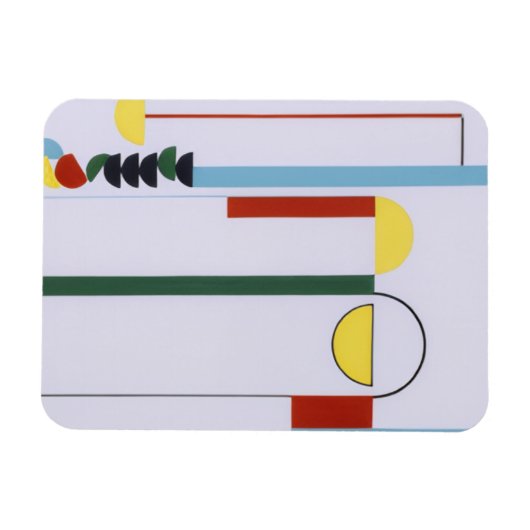 Pulley Abstract Magnet – Colorful Design (Horizontal)