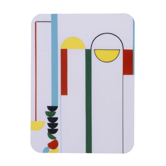 Pulley Abstract Magnet – Farbdesign (Vertikal)
