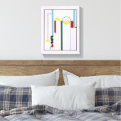 Pulley Abstract White Background Canvas Print Leinwanddruck (Insitu (Schlafzimmer))