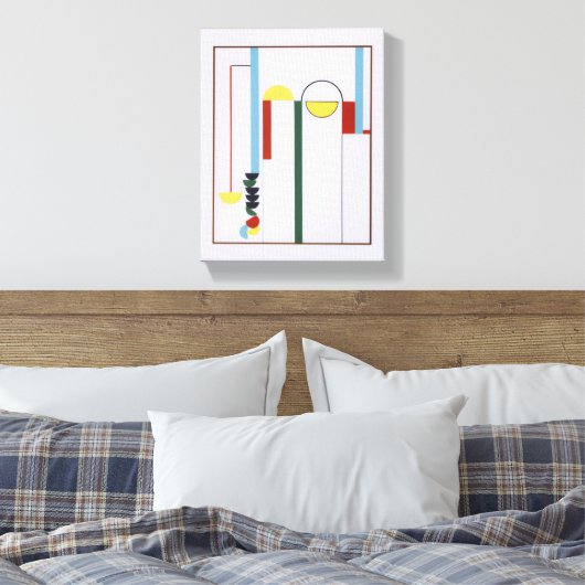 Pulley Abstract White Background Canvas Print Leinwanddruck (Insitu (Schlafzimmer))