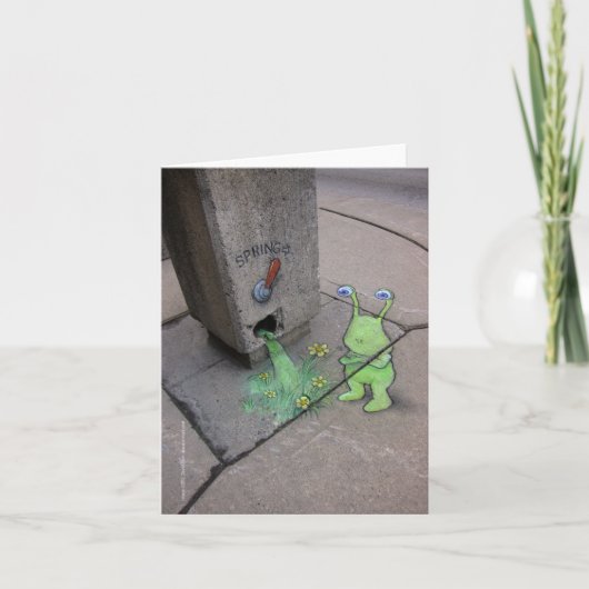 pulling the spring lever karte (Vorderseite)