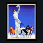Pullman Art Deco Ad (1930er) 16x20 Poster<br><div class="desc">Fantastische Art Deco Print aus den 30er Jahren für Pullman Winter Comfort.</div>