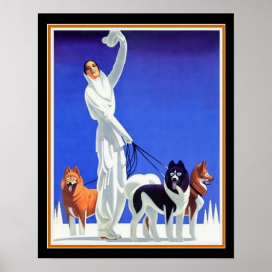 Pullman Art Deco Ad (1930er) 16x20 Poster (Vorne)