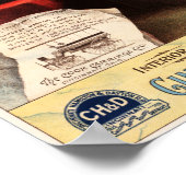 PULLMAN TRAINS via Cincinnati Indianapolis Dayton Poster (Ecke)