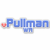 Pullman Washington Aufkleber (Vorderseite)