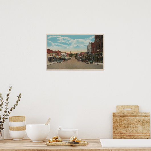 Pullman, WAView of Main Street, Pullman, WA Poster (Küche)