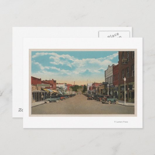 Pullman, WAView of Main Street, Pullman, WA Postkarte (Vorne/Hinten)